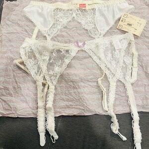 Vintage Fredrick’s of Hollywood Lace Garter Belts - new with tags